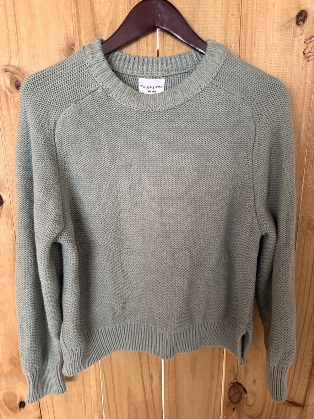 Willow & Wind Sage Crewneck Knit Sweater